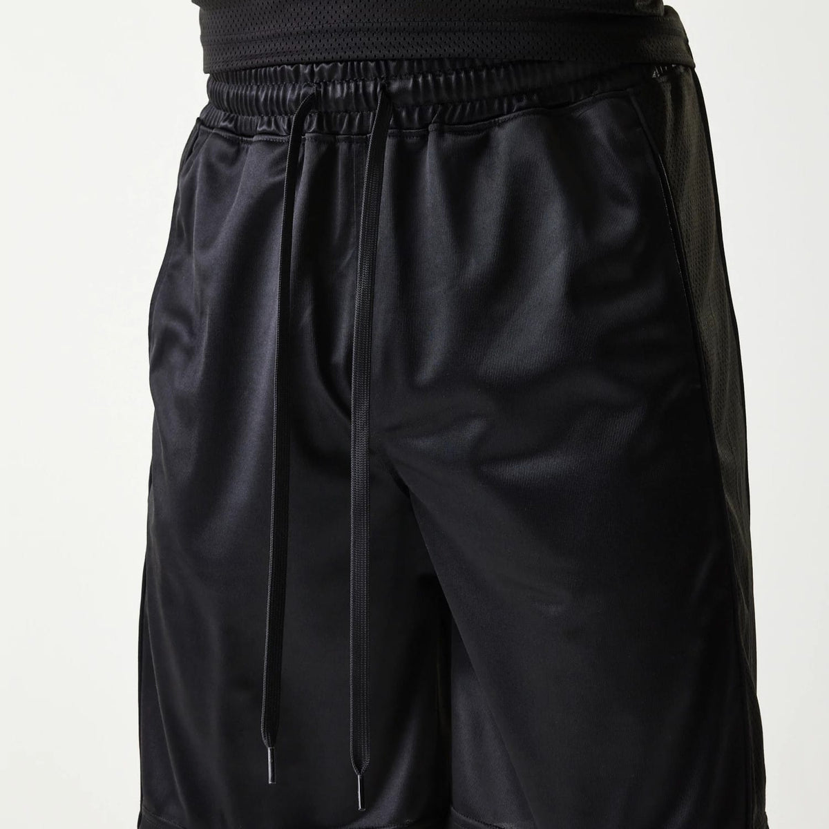 New Era Retro Sports Black Mesh Shorts-kentox