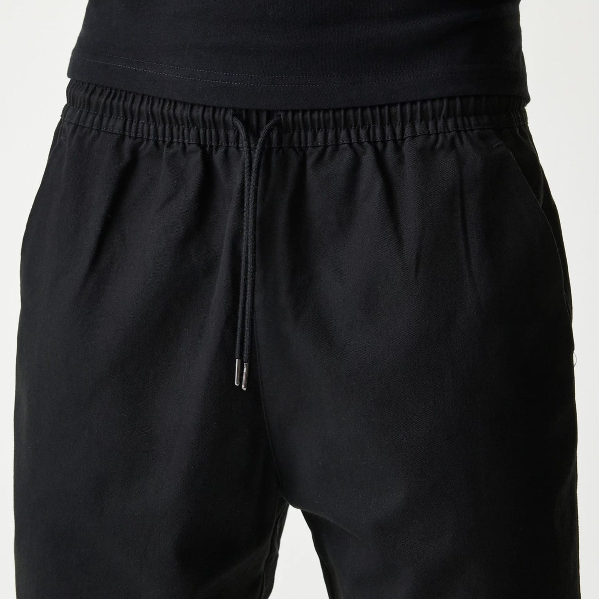 New Era Japan Woven Black Shorts-kentox