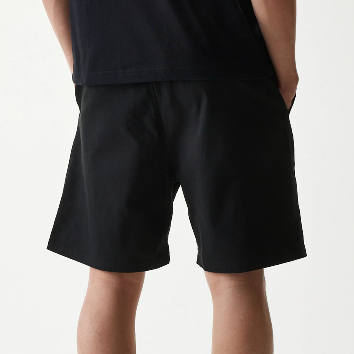 New Era Japan Woven Black Shorts-kentox