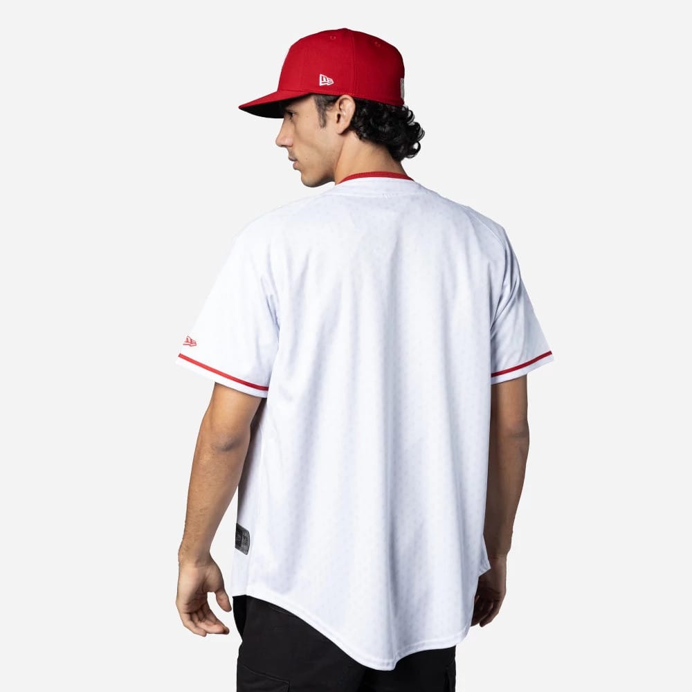 Mexico Diablos Mexico LMB On Field White On-Field Jersey-kentox