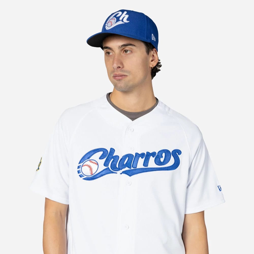Charros De Jalisco Mexico LMB On Field White On-Field Jersey-kentox