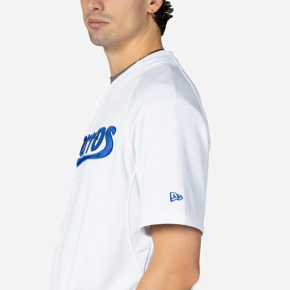 Charros De Jalisco Mexico LMB On Field White On-Field Jersey-kentox