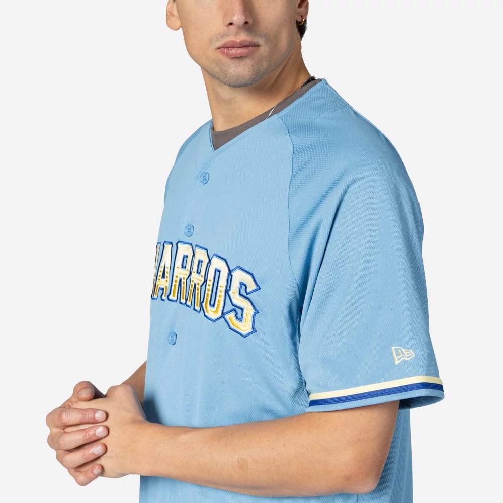 Charros De Jalisco Mexico LMB On Field Pastel Blue On-Field Jersey-kentox