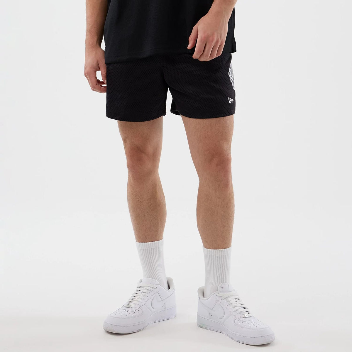 LA Kings NHL Street Culture Black Oversized Shorts-kentox