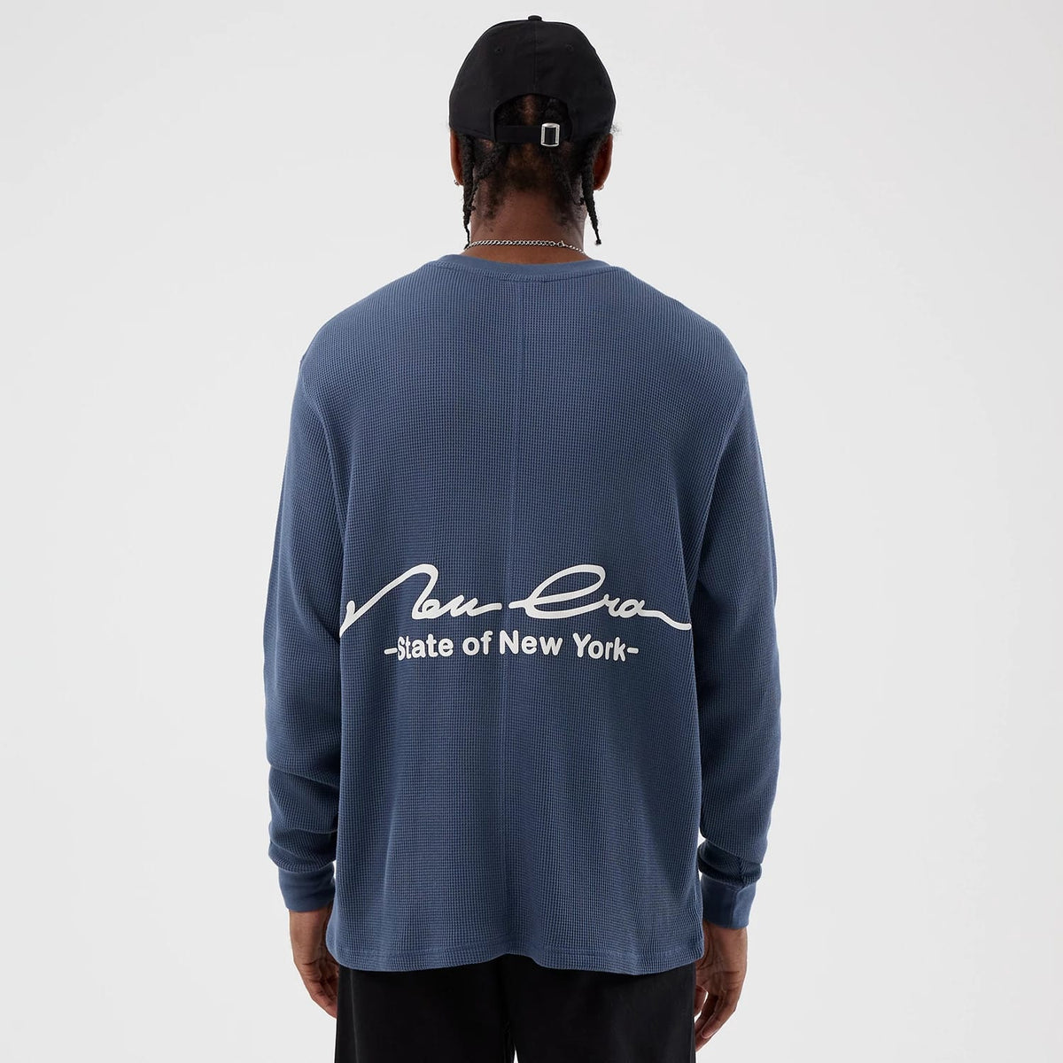 New Era Basic Blue Long Sleeve T-Shirt-kentox