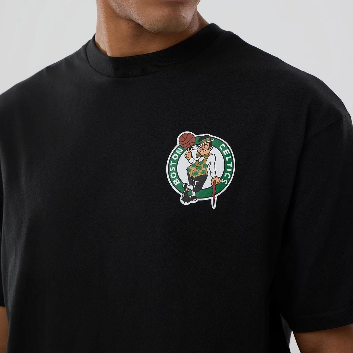 Boston Celtics NBA logo Black T-Shirt-kentox
