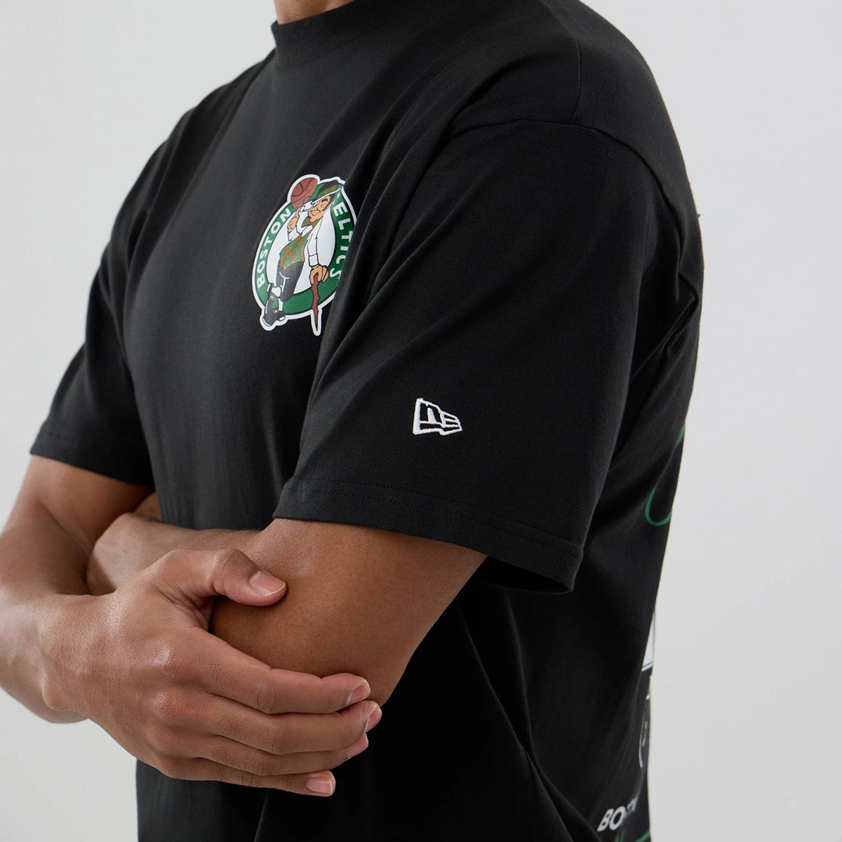 Boston Celtics NBA logo Black T-Shirt-kentox
