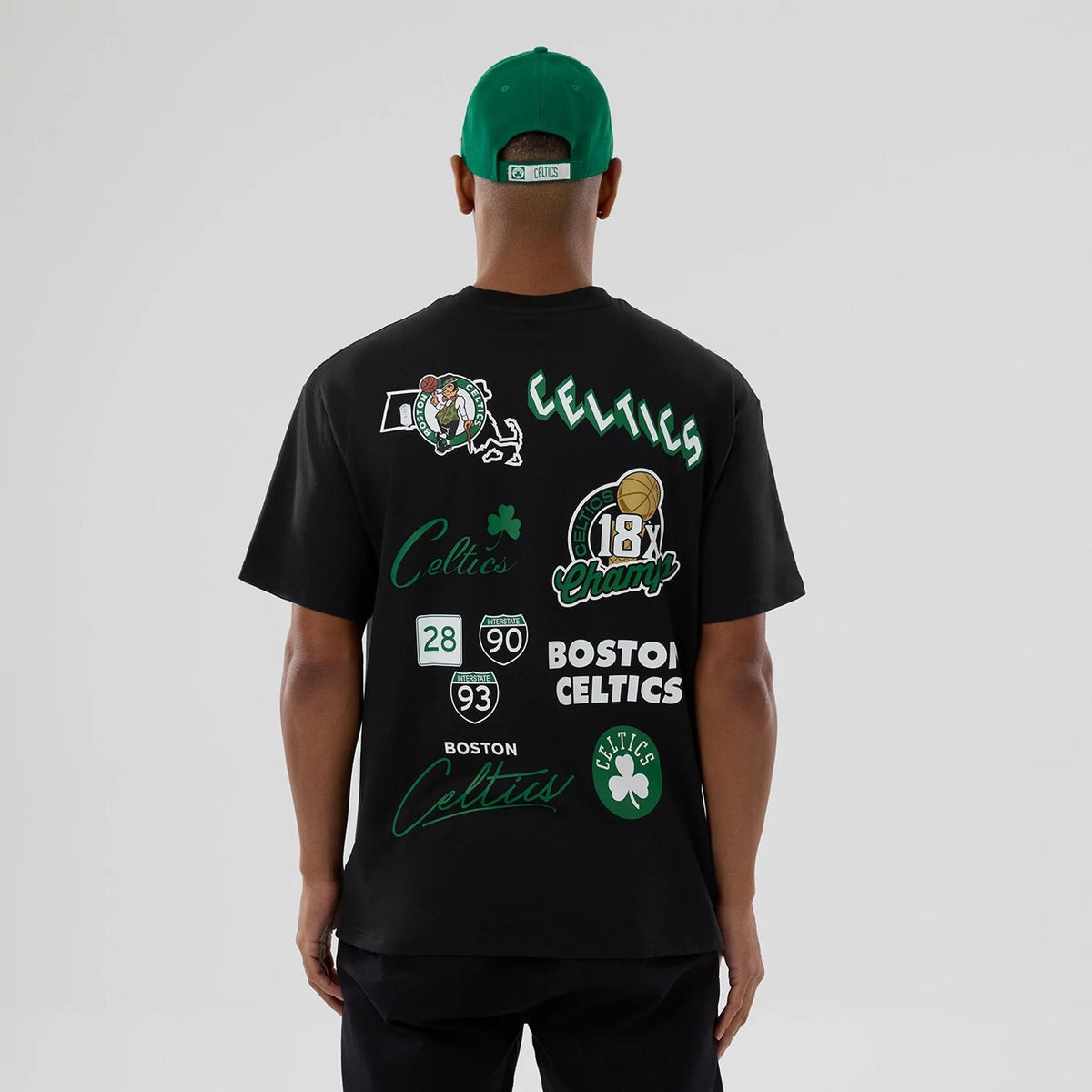 Boston Celtics NBA logo Black T-Shirt-kentox