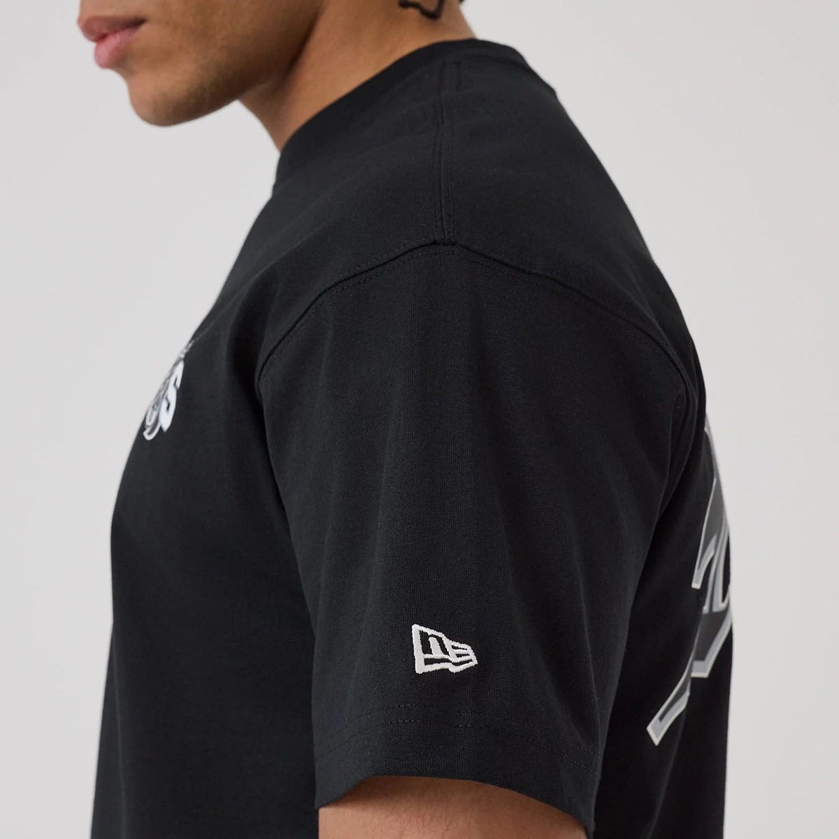 Las Vegas Raiders NFL Word Art Black T-Shirt-kentox