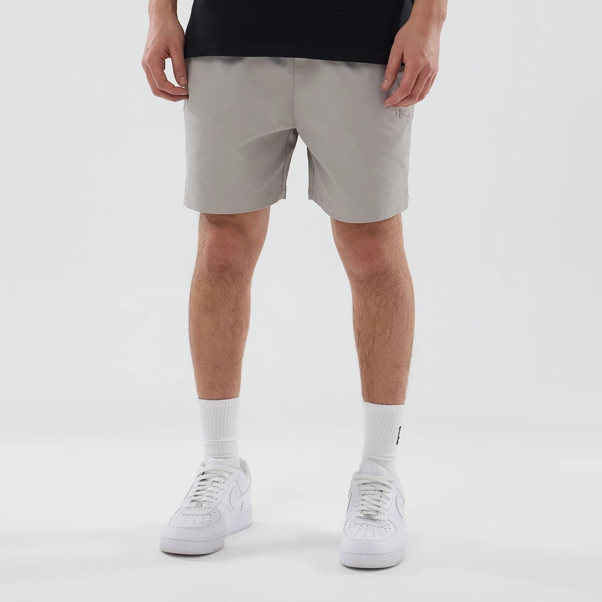 New Era NEC Logo Beige Oversized Shorts-kentox
