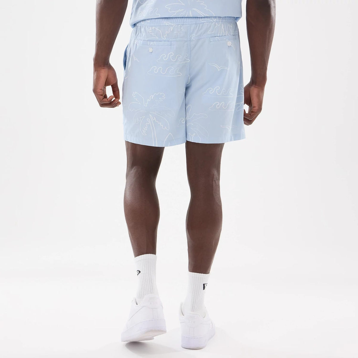 New Era Resort Blue Oversized Shorts-kentox