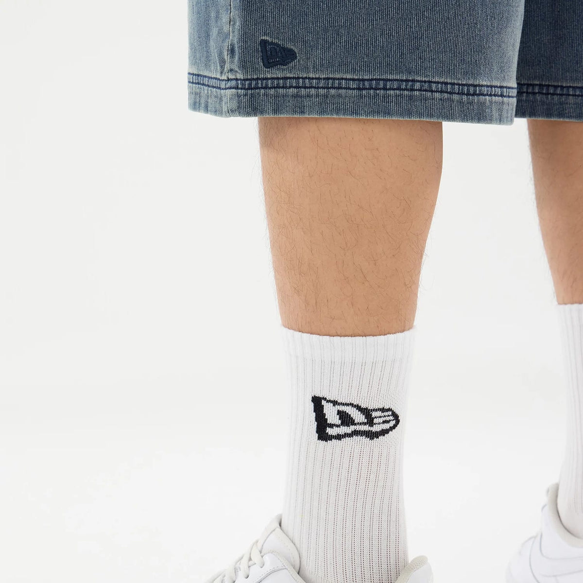 New Era Washed Blue Bermuda Shorts-kentox