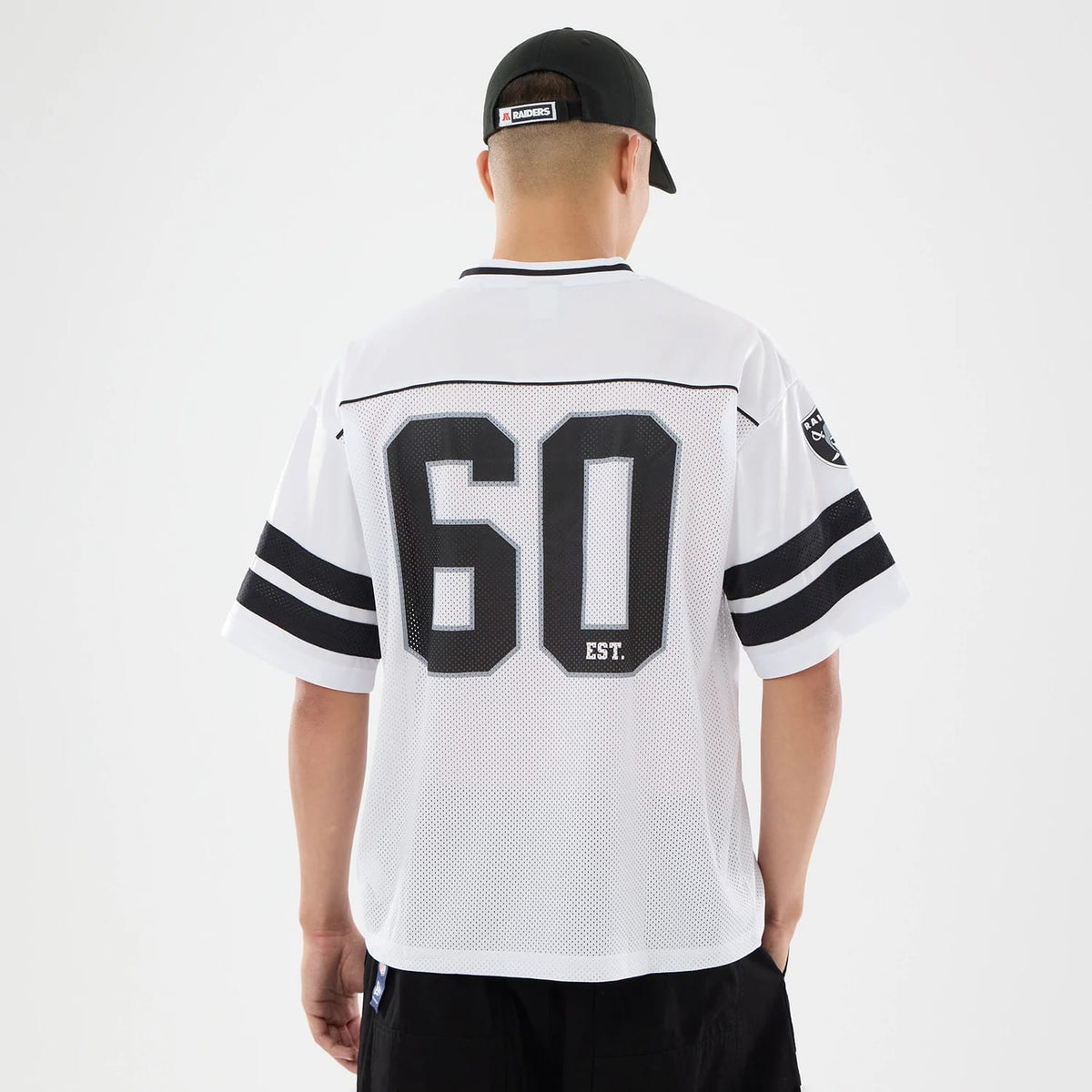 Las Vegas Raiders NFL White Mesh Jersey-kentox