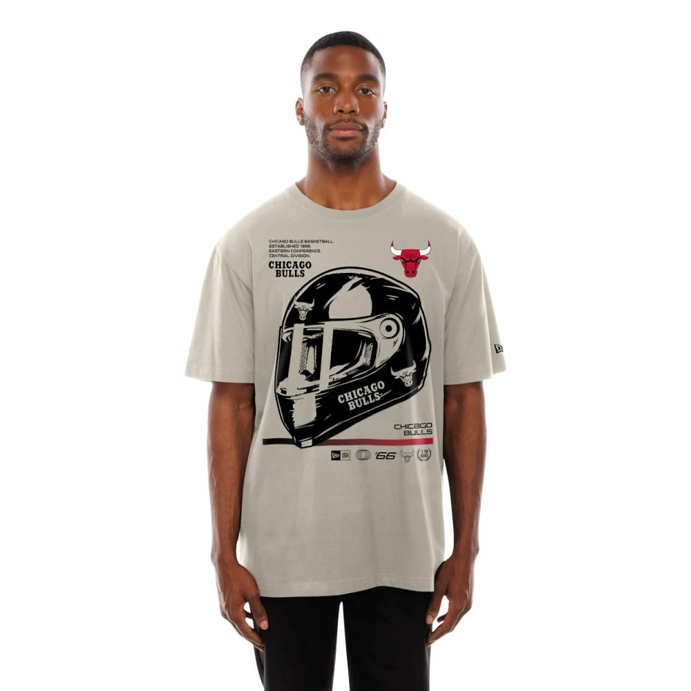 Chicago Bulls Modern Driver Light Beige T-Shirt-kentox