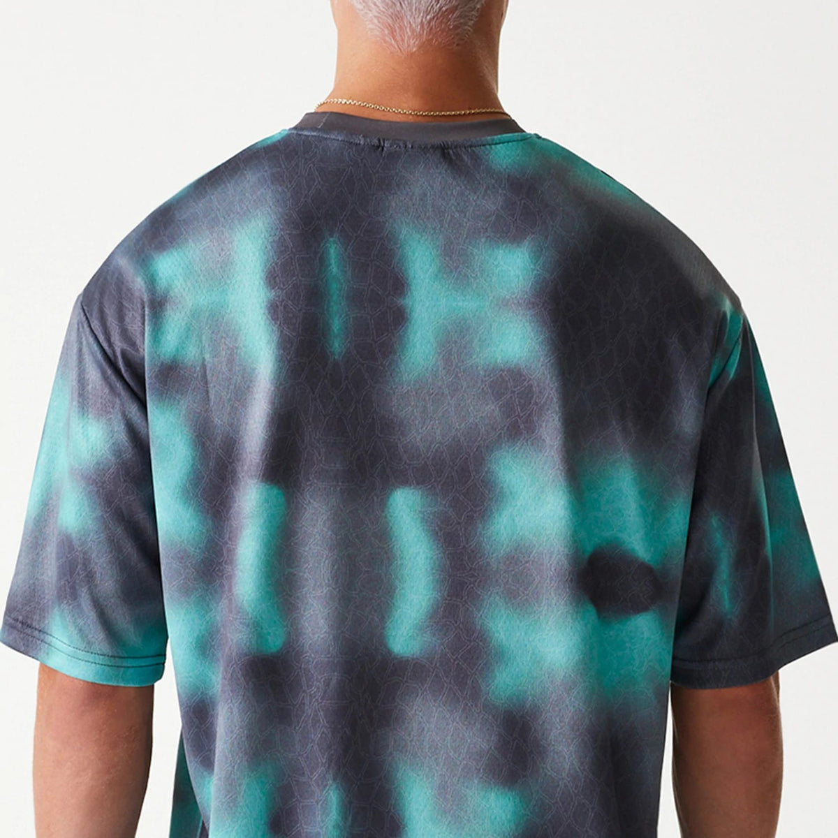 Chicago Bulls NBA All Over Print Green Oversized T-Shirt-kentox