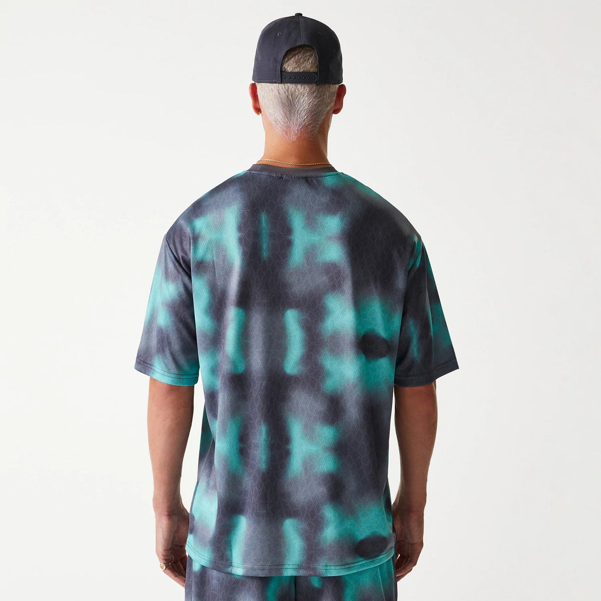 Chicago Bulls NBA All Over Print Green Oversized T-Shirt-kentox