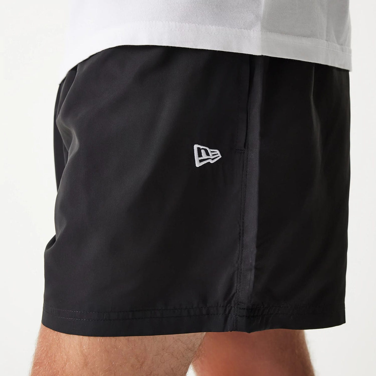 New Era Black Swim Shorts-kentox