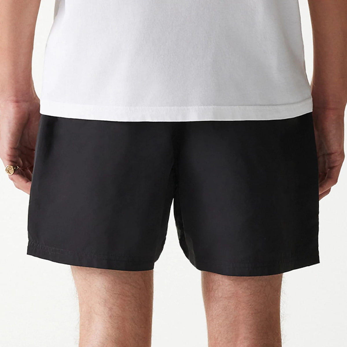 New Era Black Swim Shorts-kentox