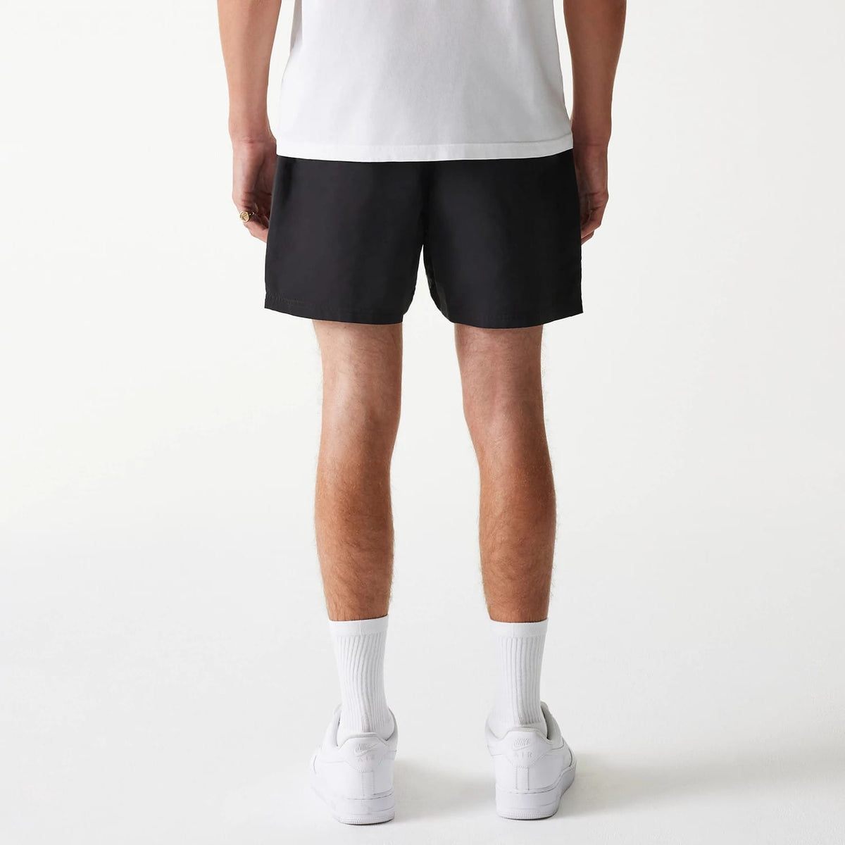 New Era Black Swim Shorts-kentox