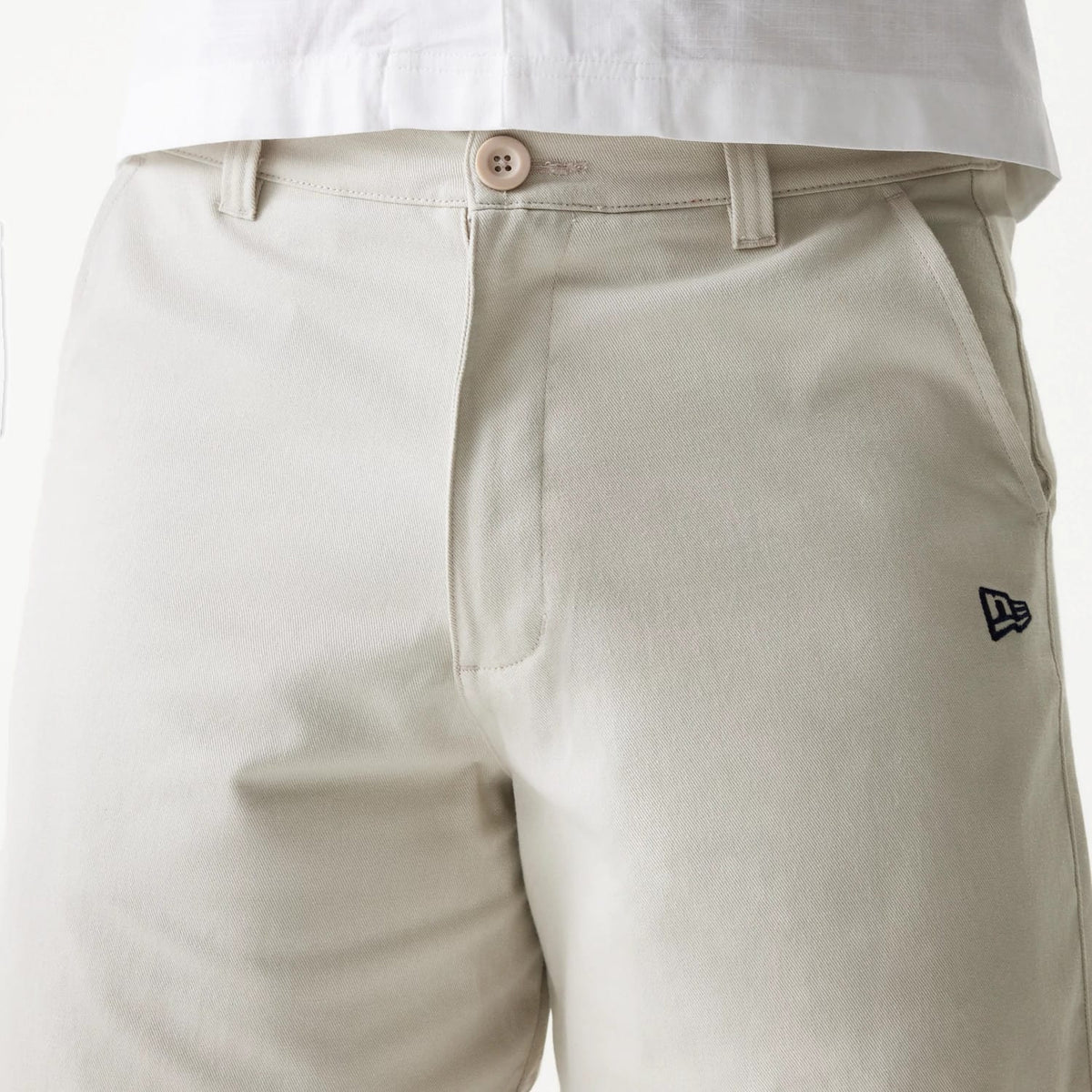 New Era Cream Chino Shorts-kentox