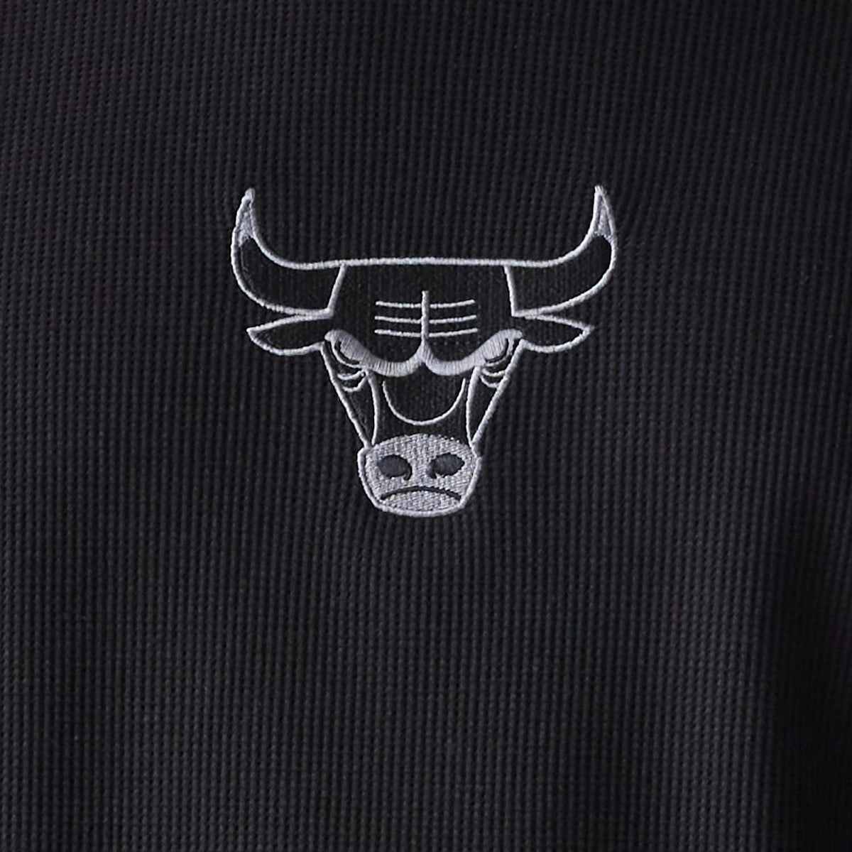 Chicago Bulls NBA Waffle Black Oversized T-Shirt-kentox