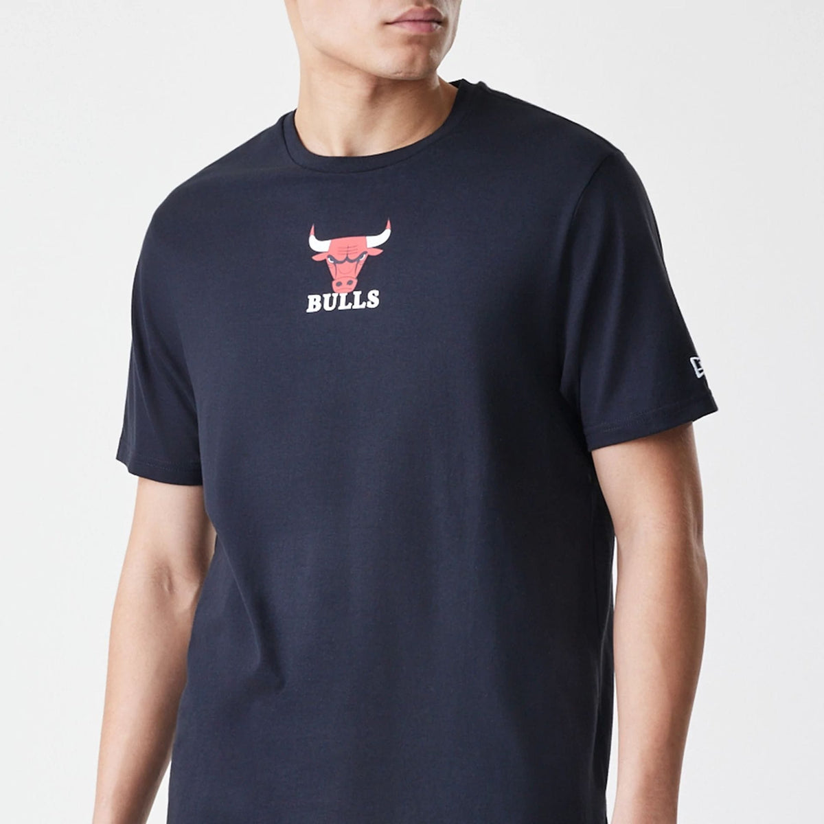 Chicago Bulls NBA Logo Black T-Shirt-kentox