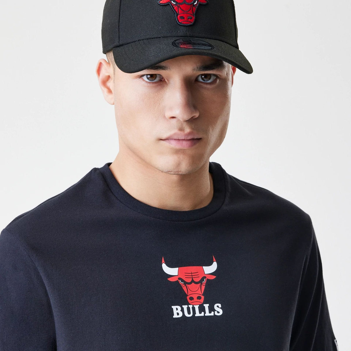 Chicago Bulls NBA Logo Black T-Shirt-kentox