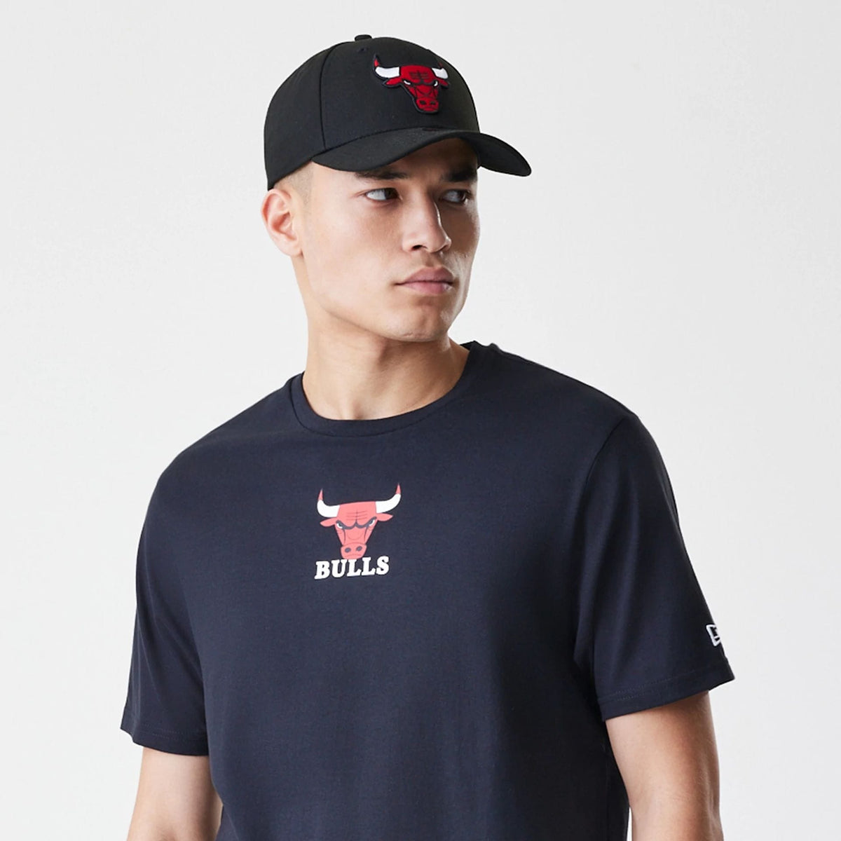 Chicago Bulls NBA Logo Black T-Shirt-kentox