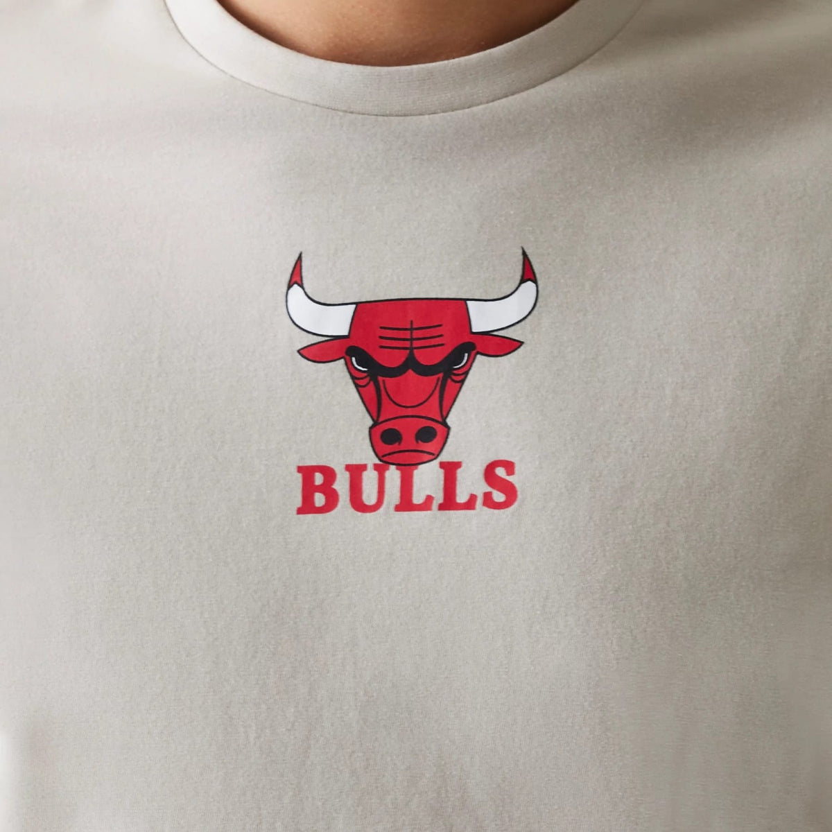 Chicago Bulls NBA Logo Cream T-Shirt-kentox