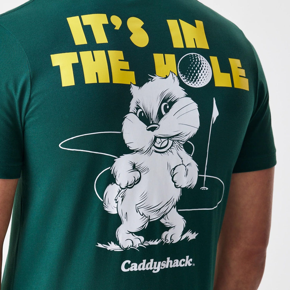 Caddyshack It's In The Hole Dark Green T-Shirt-kentox