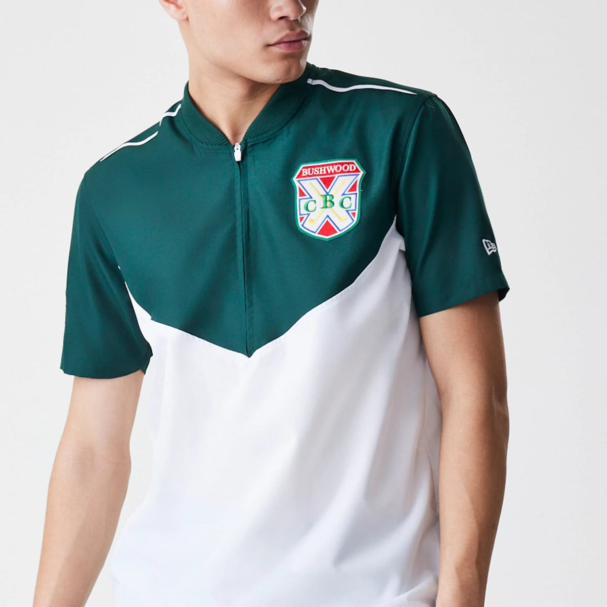 Caddyshack BushWood White 1/4 Zip Polo T-Shirt-kentox