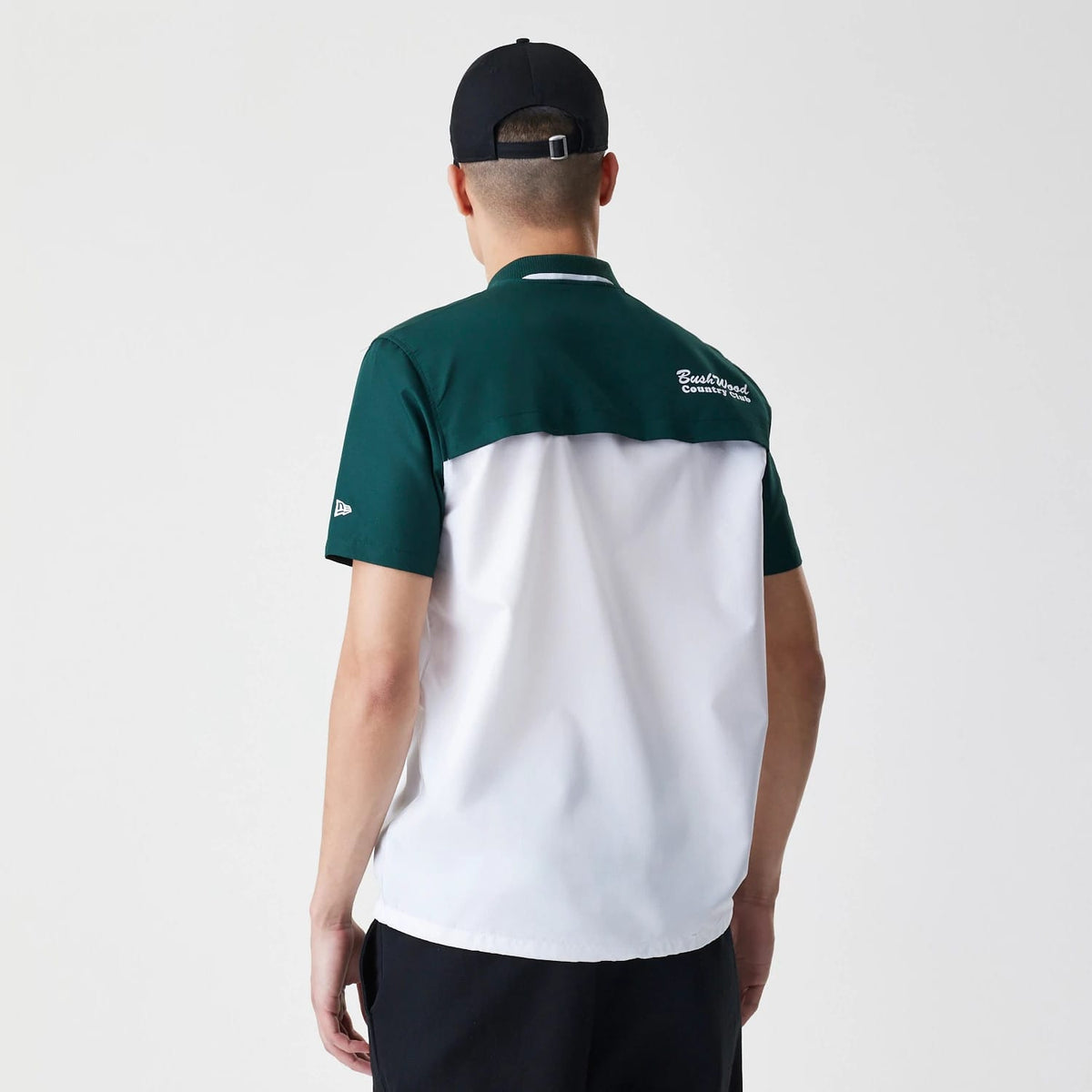 Caddyshack BushWood White 1/4 Zip Polo T-Shirt-kentox