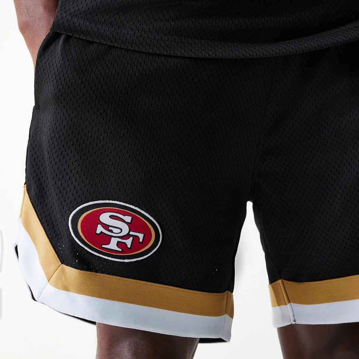 San Francisco 49ers NFL Mesh Black Shorts-kentox