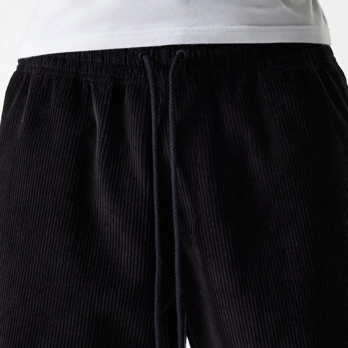 New Era Cord Black Shorts-kentox