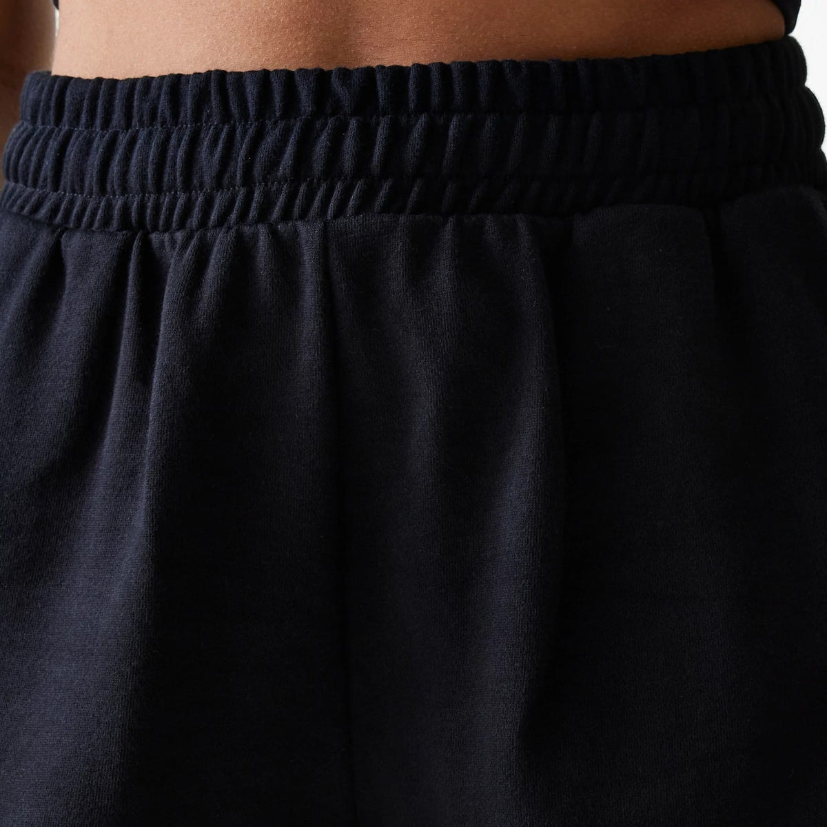 New York Yankees Womens MLB Midi League Essential Black Shorts-kentox