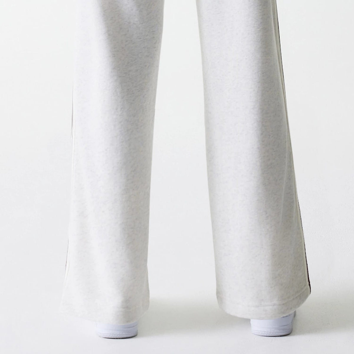 Womens New Era Pastel Grey Straight Leg Joggers-kentox