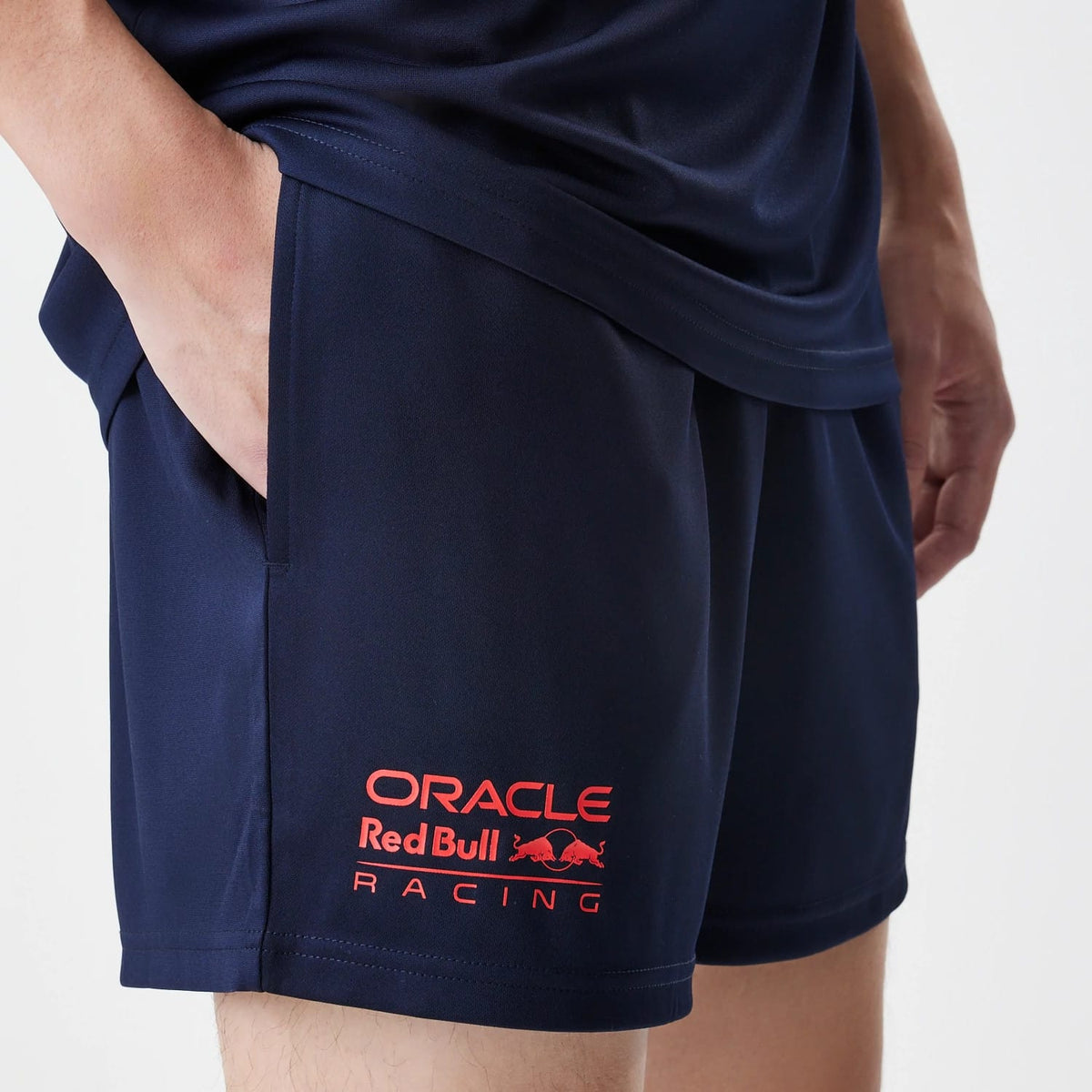 Red Bull Racing Graphic Dark Blue Football Shorts-kentox