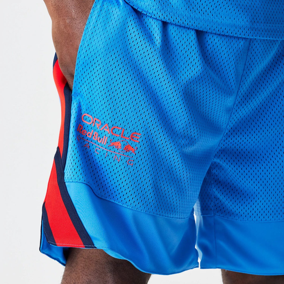 Red Bull Racing Basketball Mesh Blue Shorts-kentox