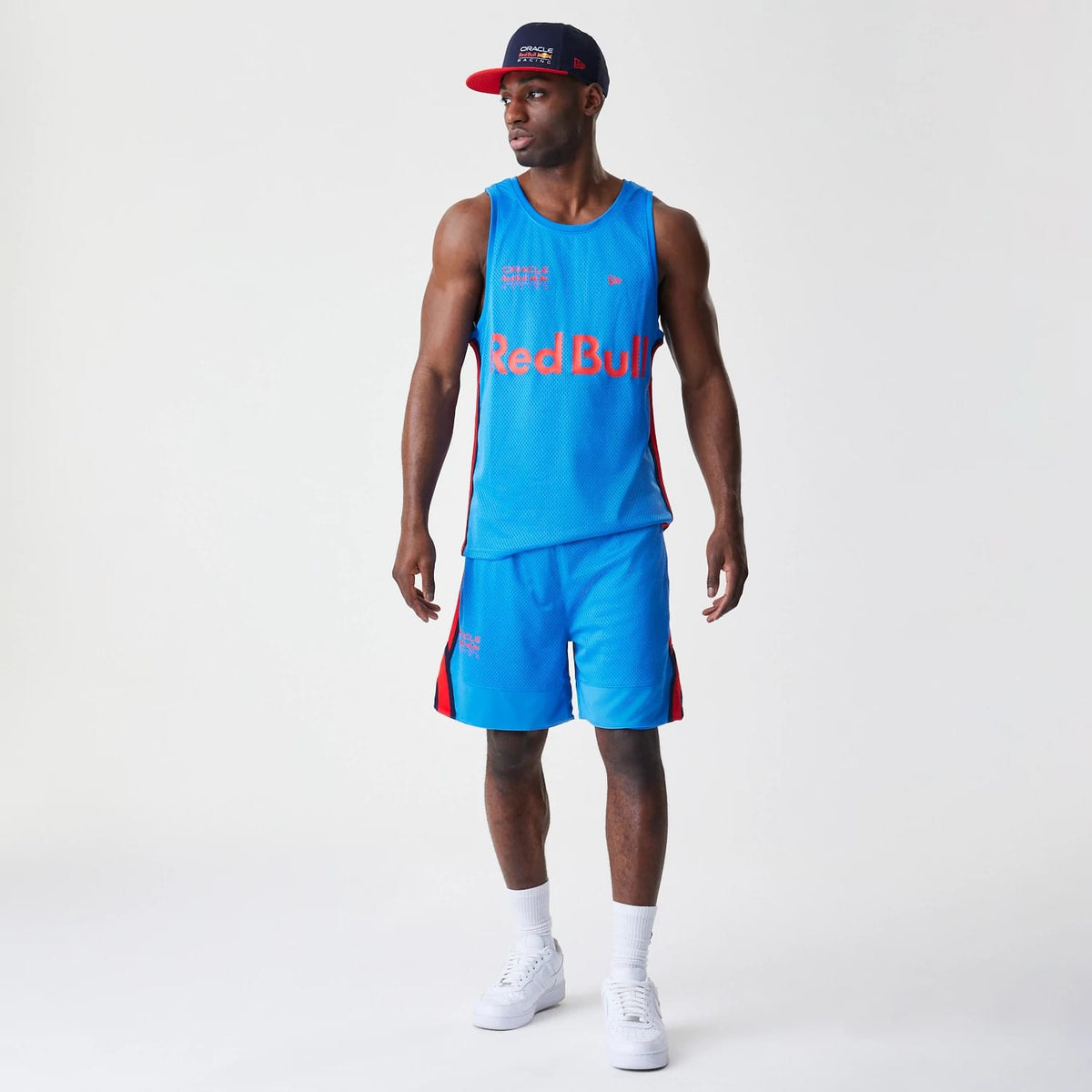 Red Bull Racing Basketball Mesh Blue Shorts-kentox