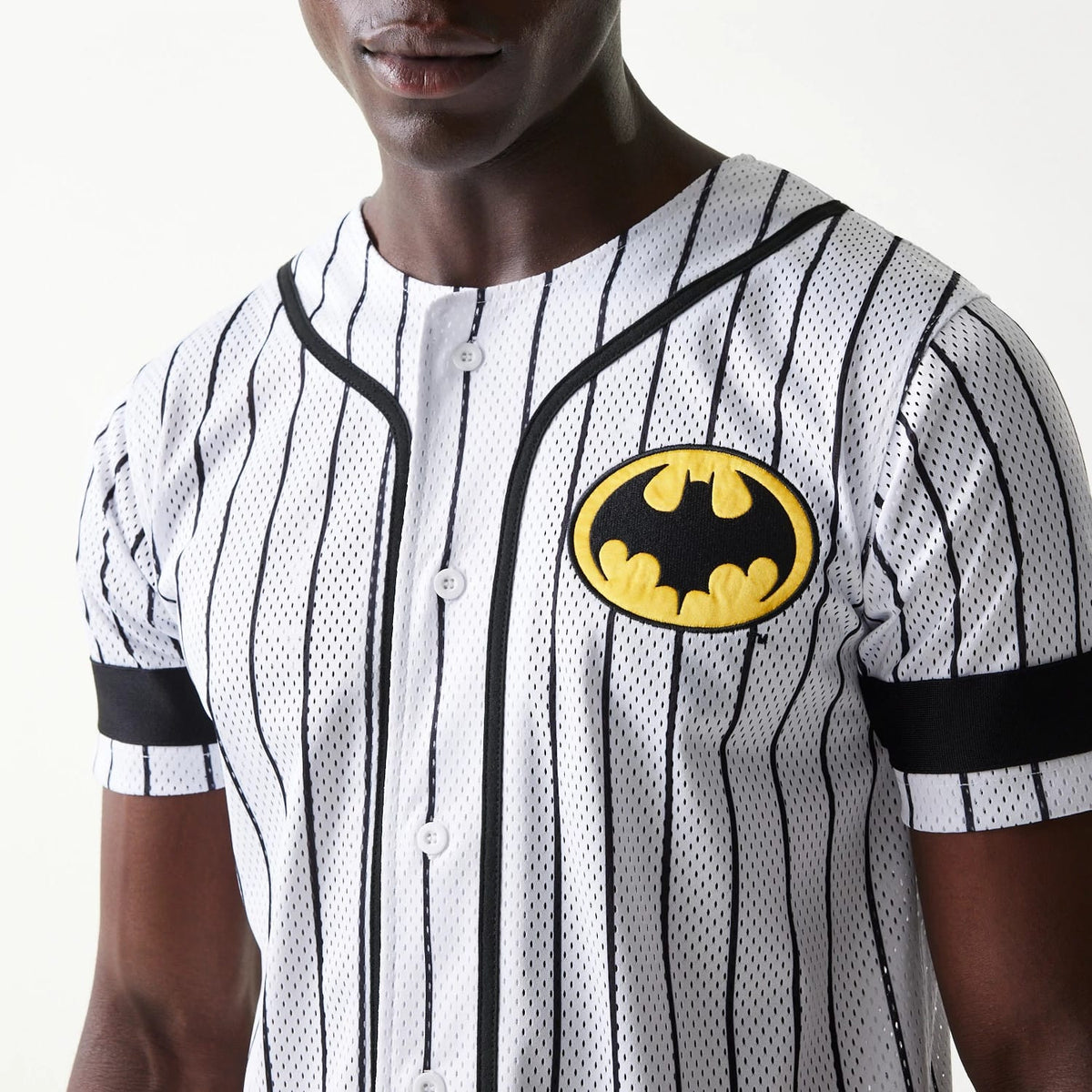 New Era Batman Pinstripe White Jersey-kentox