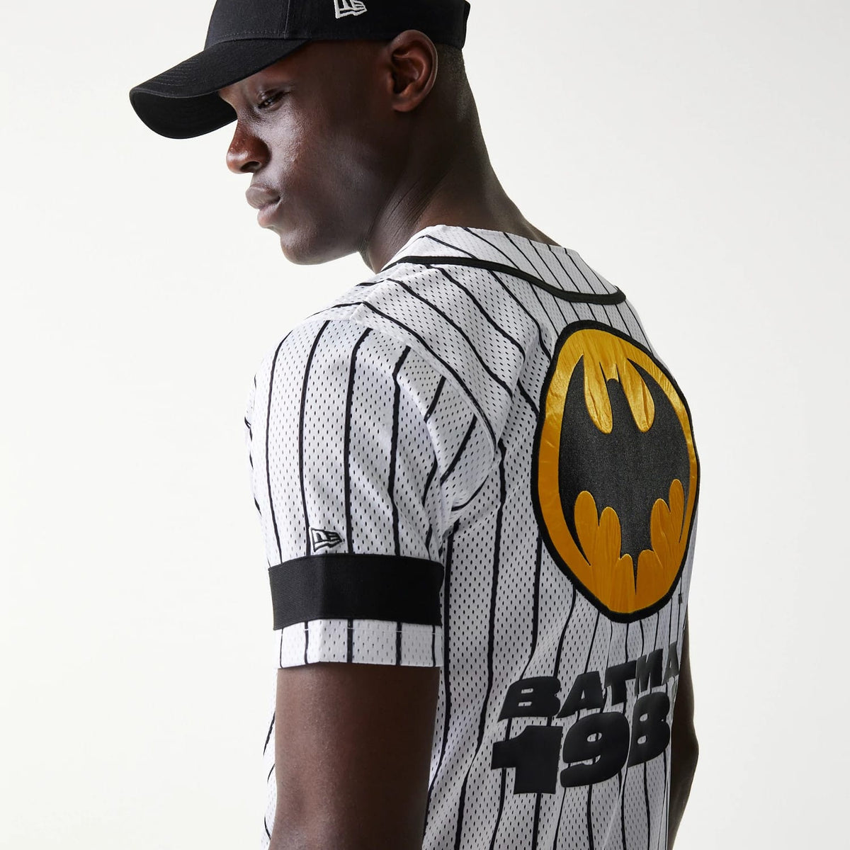 New Era Batman Pinstripe White Jersey-kentox