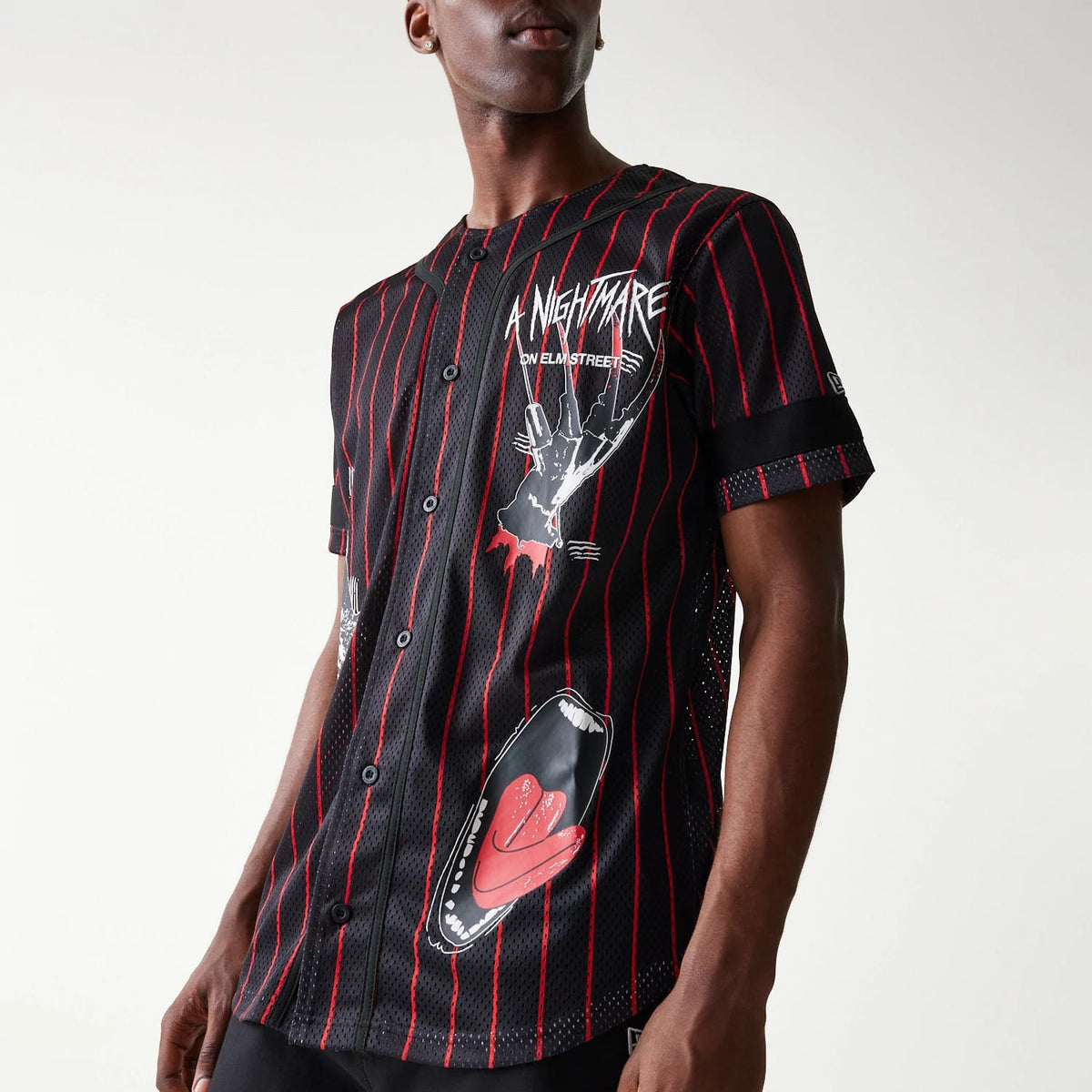 New Era A Nightmare On Elm Street Black Jersey-kentox