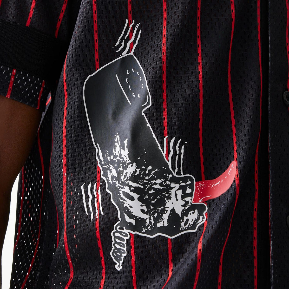 New Era A Nightmare On Elm Street Black Jersey-kentox