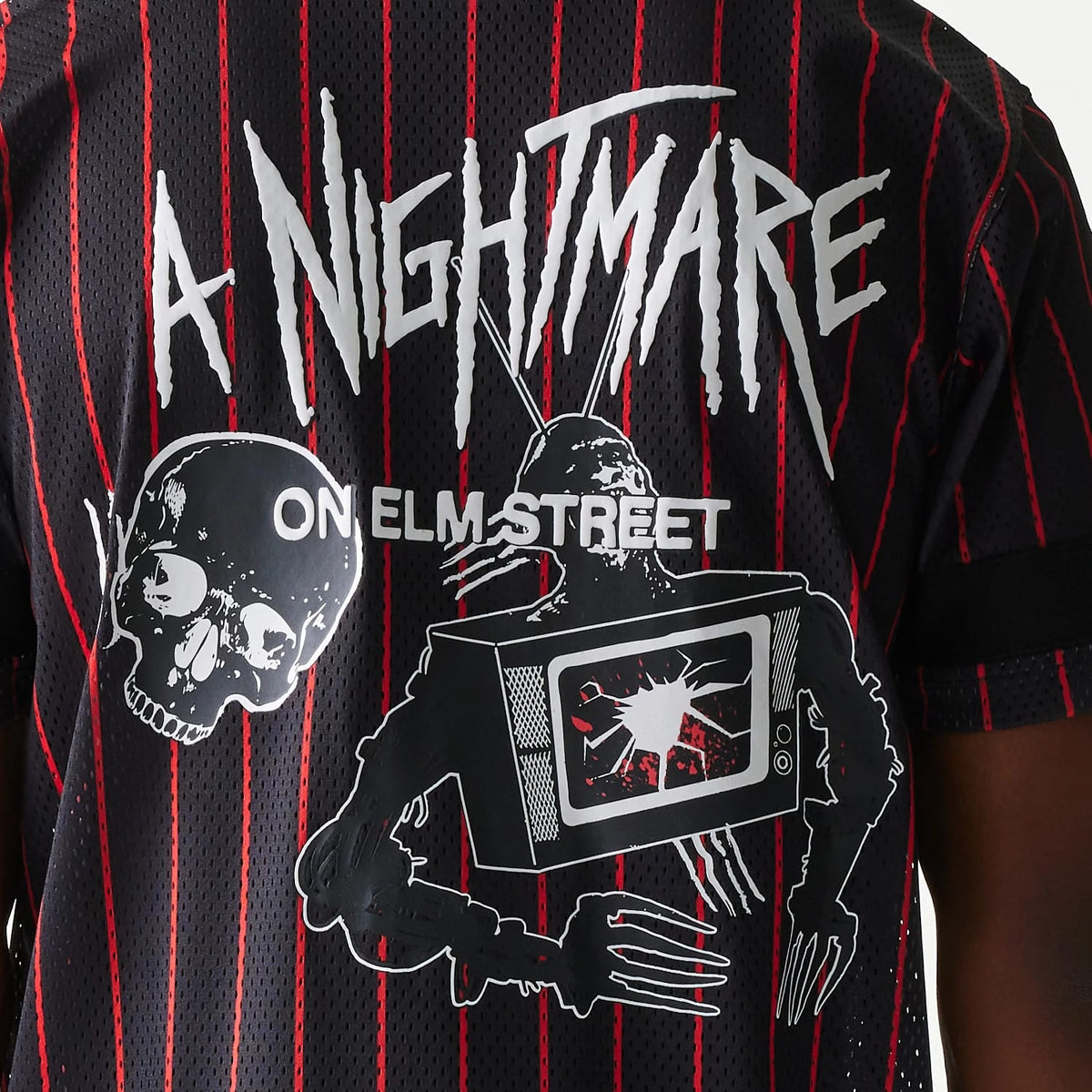 New Era A Nightmare On Elm Street Black Jersey-kentox