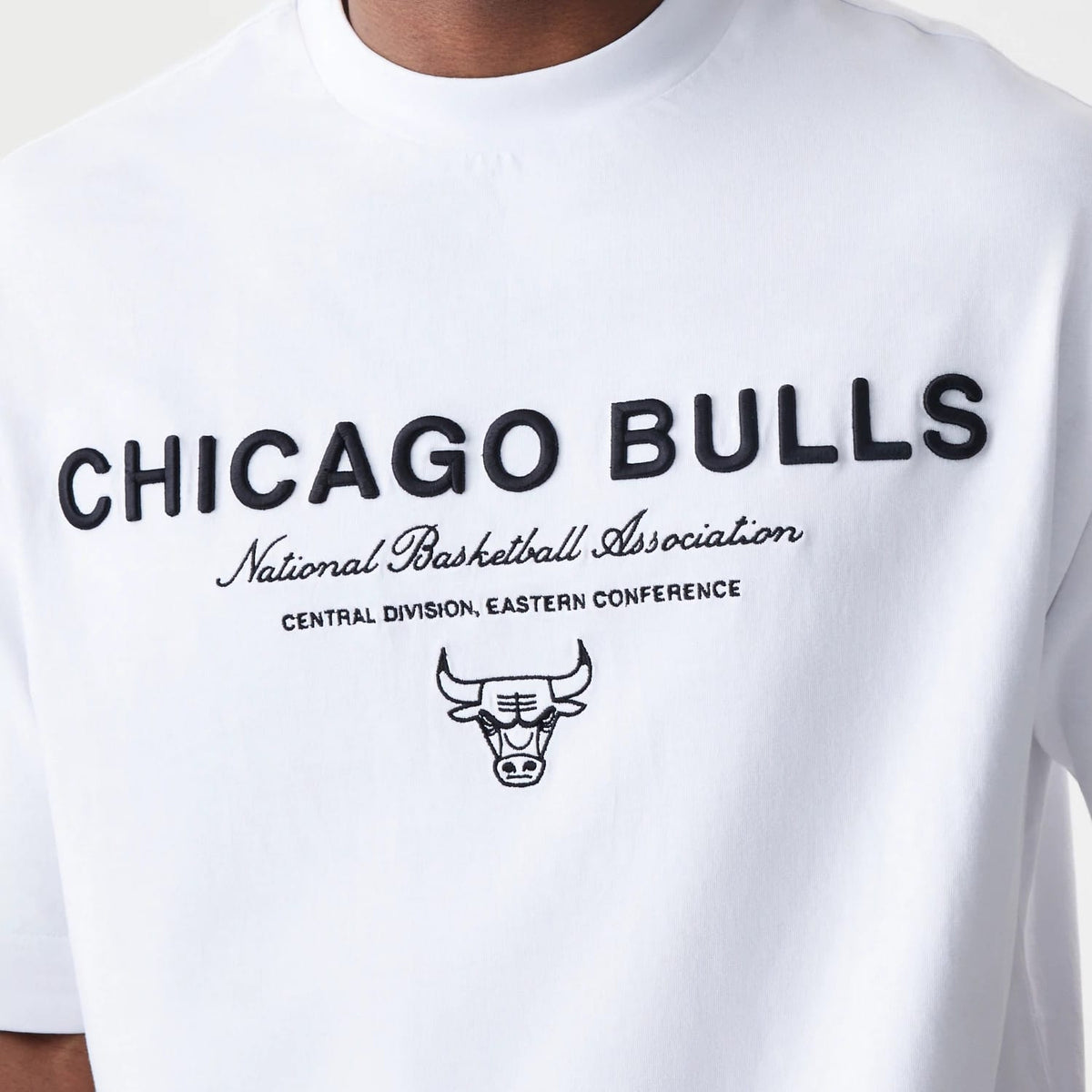 Chicago Bulls NBA Linear White T-Shirt-kentox