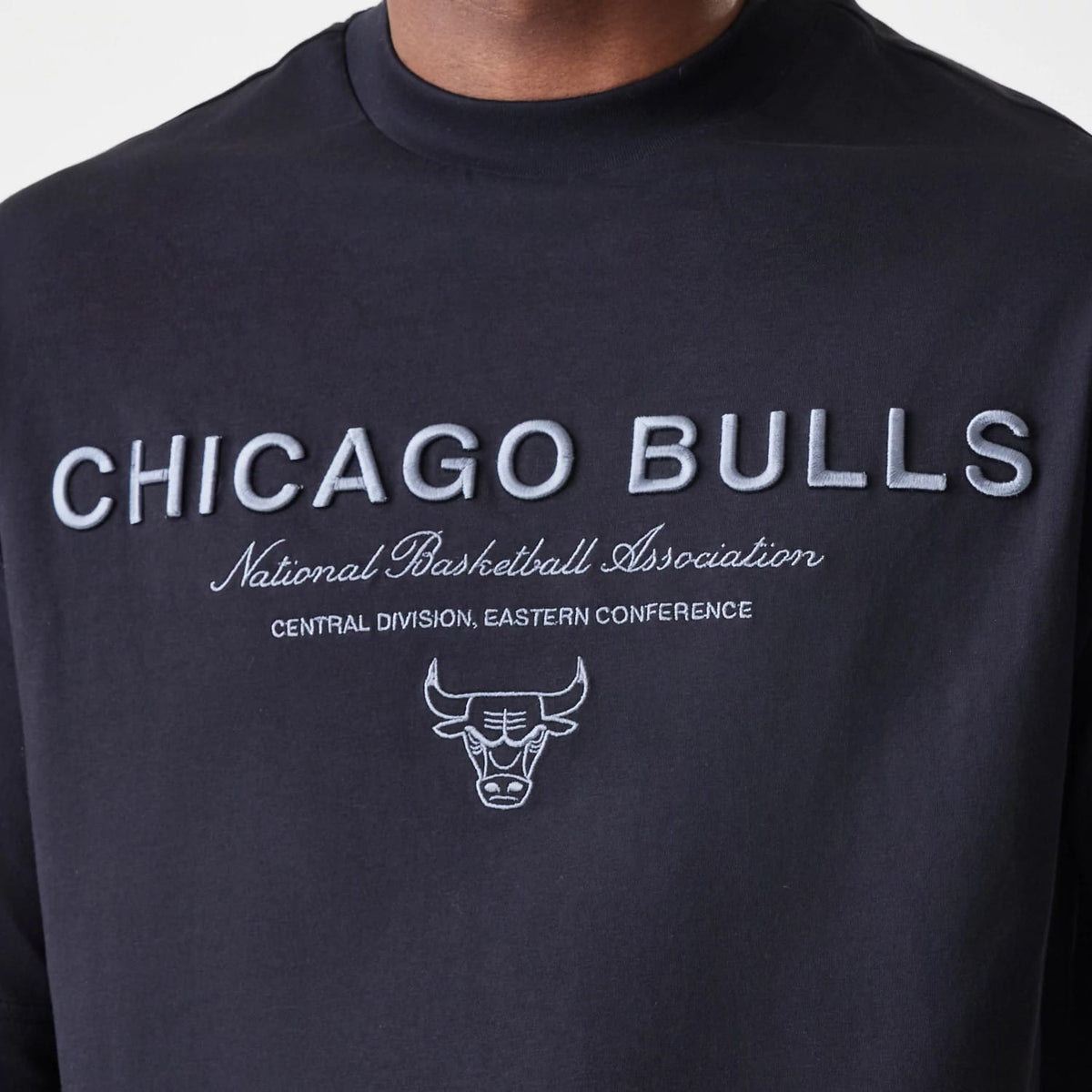 Chicago Bulls NBA Linear Black T-Shirt-kentox
