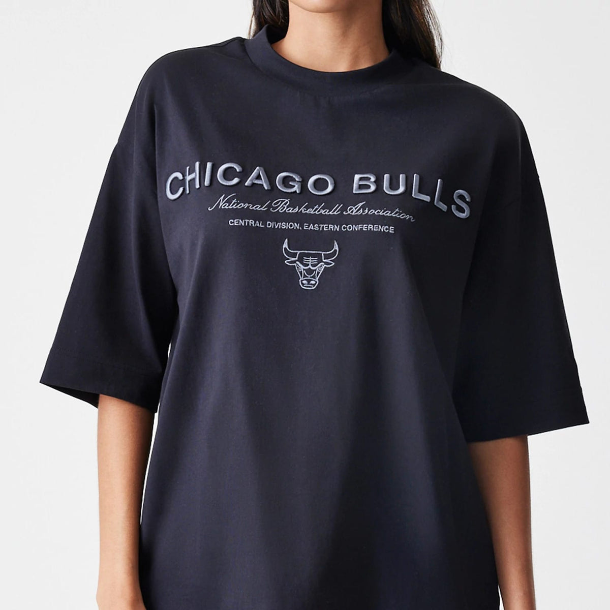 Chicago Bulls NBA Linear Black T-Shirt-kentox