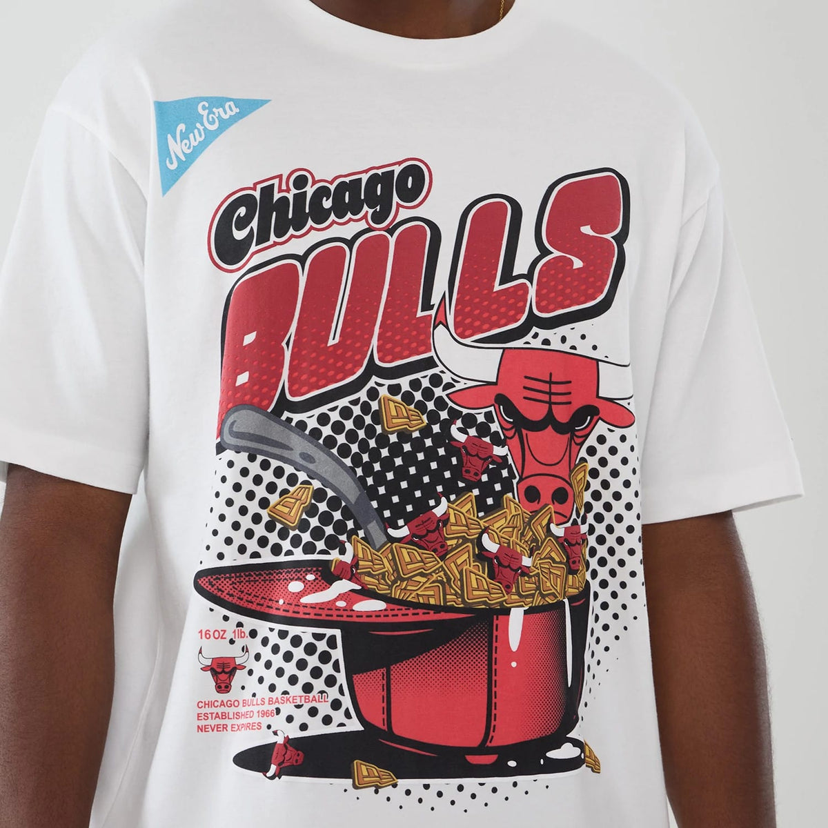 Chicago Bulls NBA Lifestyle Graphic White T-Shirt-kentox