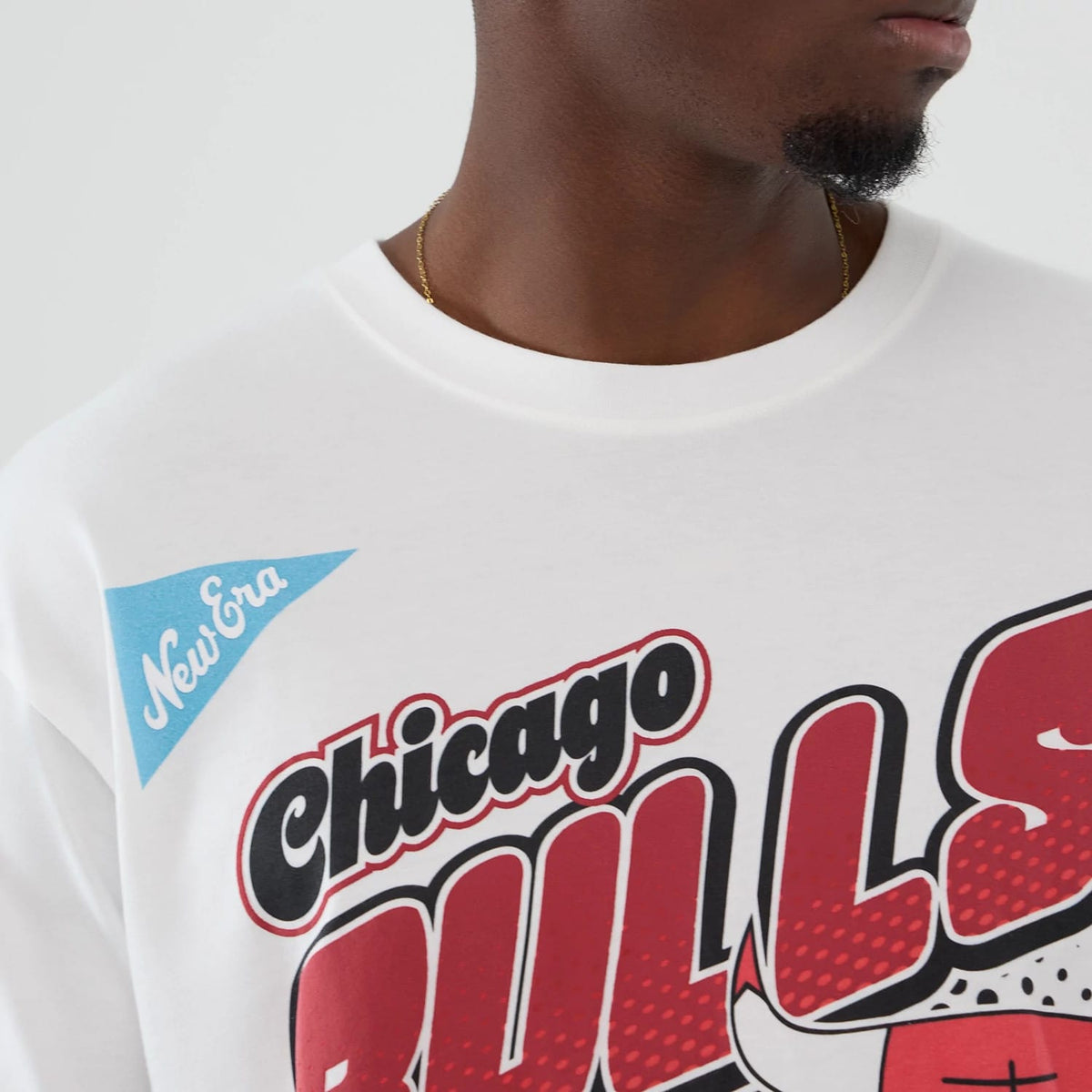 Chicago Bulls NBA Lifestyle Graphic White T-Shirt-kentox