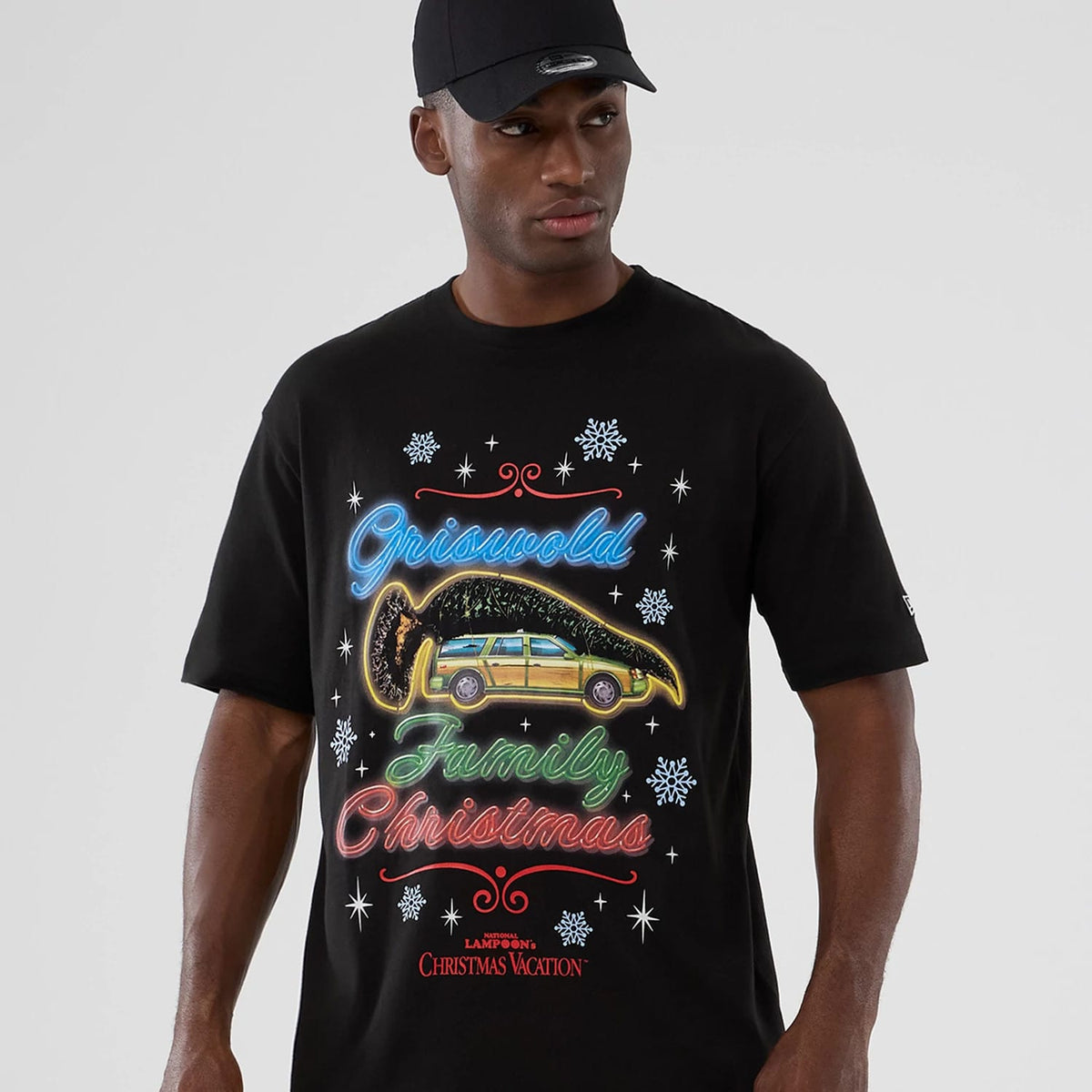 National Lampoon's Christmas Vacation Lifestyle Graphic Black T-Shirt-kentox